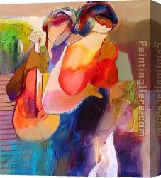 Passion Canvas Paintings - Red Passion by Hessam Abrishami