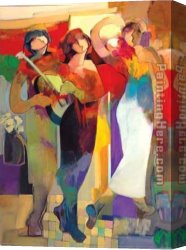 Hessam Canvas Paintings - SENSATIONS by Hessam Abrishami