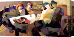 Hessam Canvas Paintings - Splendid Evening by Hessam Abrishami