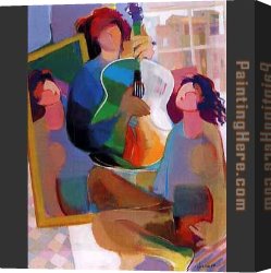 Hessam Canvas Paintings - The Mirror by Hessam Abrishami