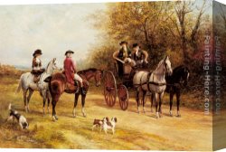 Hardy Canvas Paintings - A Chat with His Lordship by Heywood Hardy