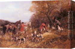 Hardy Canvas Paintings - Gone To Earth by Heywood Hardy