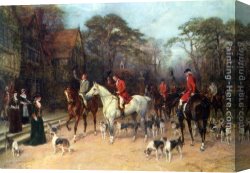 Hardy Canvas Paintings - Off to the Market by Heywood Hardy