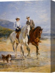 Hardy Canvas Paintings - Pleasant Company by Heywood Hardy