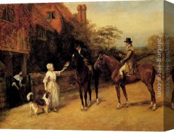 Hardy Canvas Paintings - The Awaited Letter by Heywood Hardy