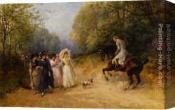 Hardy Canvas Paintings - The Unwanted Chaperone by Heywood Hardy