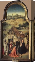 The Adoration of The Magi Canvas Paintings - Adoration of the Magi by Hieronymus Bosch