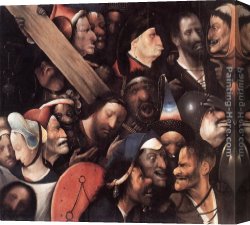 Cross in The Wilderness Canvas Paintings - Christ Carrying the Cross by Hieronymus Bosch
