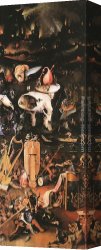 (wings) Canvas Paintings - Garden of Earthly Delights, right wing by Hieronymus Bosch