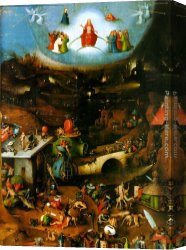 Central Canvas Paintings - Last Judgement, central panel of the triptych by Hieronymus Bosch