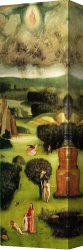 Triptych Canvas Paintings - Last Judgement, left wing of the triptych by Hieronymus Bosch