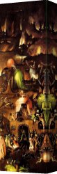 Triptych Canvas Paintings - Last Judgement, right wing of the triptych by Hieronymus Bosch