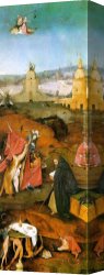 Triptych Canvas Paintings - Temptation of St. Anthony, right wing of the triptych by Hieronymus Bosch