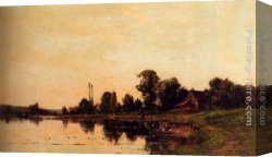 Matin Canvas Paintings - Matin De Printemps by Hippolyte Camille Delpy