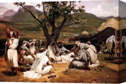 Arabs I Cemetery Canvas Paintings - The Arab Tale-teller by Horace Vernet
