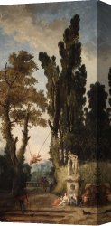Hubert Robert Canvas Paintings - The Swing by Hubert Robert