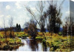 Hugh Bolton Jones Road to The Farm Canvas Paintings - Landscape by Hugh Bolton Jones