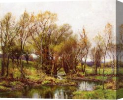 Burne-jones Canvas Paintings - The Brook - Morning by Hugh Bolton Jones