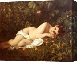 Merle Canvas Paintings - Afternoon Dreaming by Hughes Merle