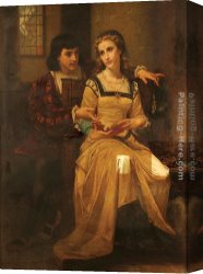 Merle Canvas Paintings - La Contemplation by Hughes Merle