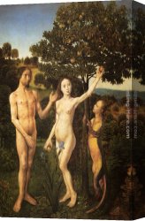 Der Jubil Canvas Paintings - The Fall Of Man by Hugo van der Goes