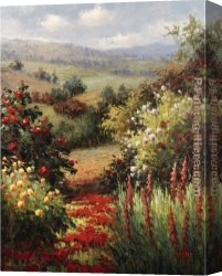 Bloom Canvas Paintings - Rich Blooms of Spring by Hulsey