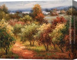 The Beatles @ Abbey Road Canvas Paintings - Sun Dappled Country Road by Hulsey