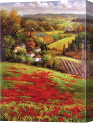 Yosemite Valley Yellowstone Park Canvas Paintings - Valley View III by Hulsey