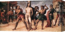 Flagellation Canvas Paintings - Flagellation of Christ by Il Sodoma