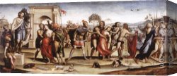The Intervention of The Sabine Women Canvas Paintings - The Rape of the Sabine Women by Il Sodoma