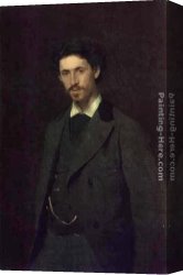 Il'ya Repin Canvas Paintings - Portrait of the Artist Ilya Repin by Ivan Nikolaevich Kramskoy