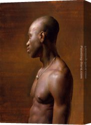 Jacob Duck Canvas Paintings - Vincent by Jacob Collins