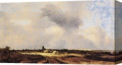 Ruisdael Canvas Paintings - View of Naarden by Jacob van Ruisdael