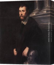 Cornaro, Canvas Paintings - Portrait of Giovanni Paolo Cornaro by Jacopo Robusti Tintoretto