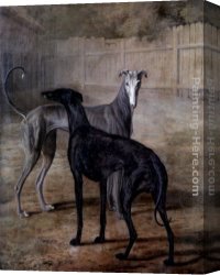 Agasse Canvas Paintings - Rolla and Portia by Jacques-Laurent Agasse