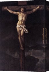Cross in The Wilderness Canvas Paintings - Christ on the Cross by Jacques-Louis David