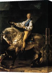 Count Henry I of Nassau with His Bride Canvas Paintings - Count Potocki by Jacques-Louis David
