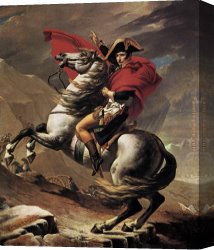 Jacques-laurent Agasse Canvas Paintings - Napoleon crossing the Alps by Jacques-Louis David