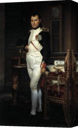 Jacques-laurent Agasse Canvas Paintings - Napoleon in his Study by Jacques-Louis David