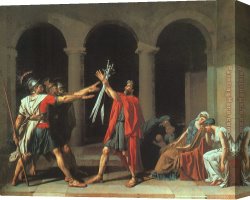 Jacques-laurent Agasse Canvas Paintings - The Oath of the Horatii by Jacques-Louis David