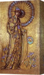 Design for The Grande Galerie in The Louvre Canvas Paintings - Design for a Mosaic by James Abbott McNeill Whistler