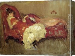 Siesta Canvas Paintings - Note in Red The Siesta by James Abbott McNeill Whistler
