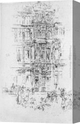 Palace Canvas Paintings - Palaces, Brussels by James Abbott McNeill Whistler