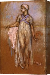 The Slave Market Canvas Paintings - The Greek Slave Girl by James Abbott McNeill Whistler