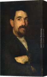 The Arrival of The Master Canvas Paintings - The Master Smith of Lyme Regis by James Abbott McNeill Whistler