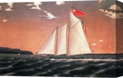 Old Windmill, East Hampton, Long Island, New York Canvas Paintings - Long Island by James Bard