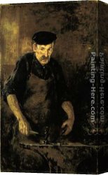 Blacksmith at His Forge Canvas Paintings - The Blacksmith by James Carroll Beckwith