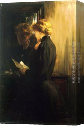 Letter Canvas Paintings - The Letter by James Carroll Beckwith
