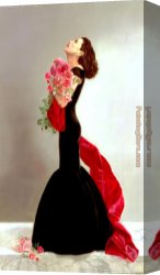 Carolyne Roehm Canvas Paintings - Carolyne Roehm by James Childs