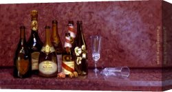 James Childs Canvas Paintings - Champagnes by James Childs